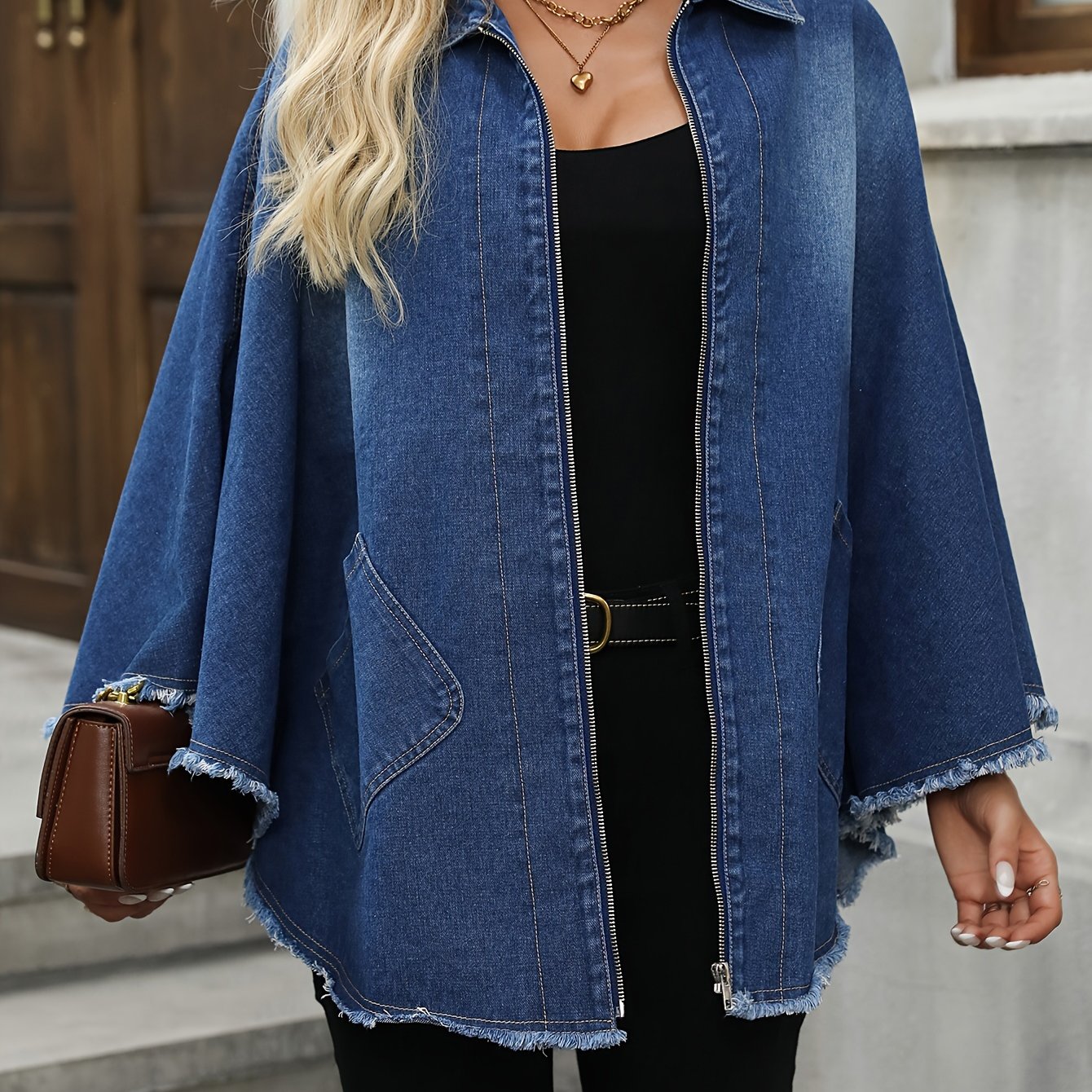 Oversized Denim Jacket - Stijlvolle elegante Jas