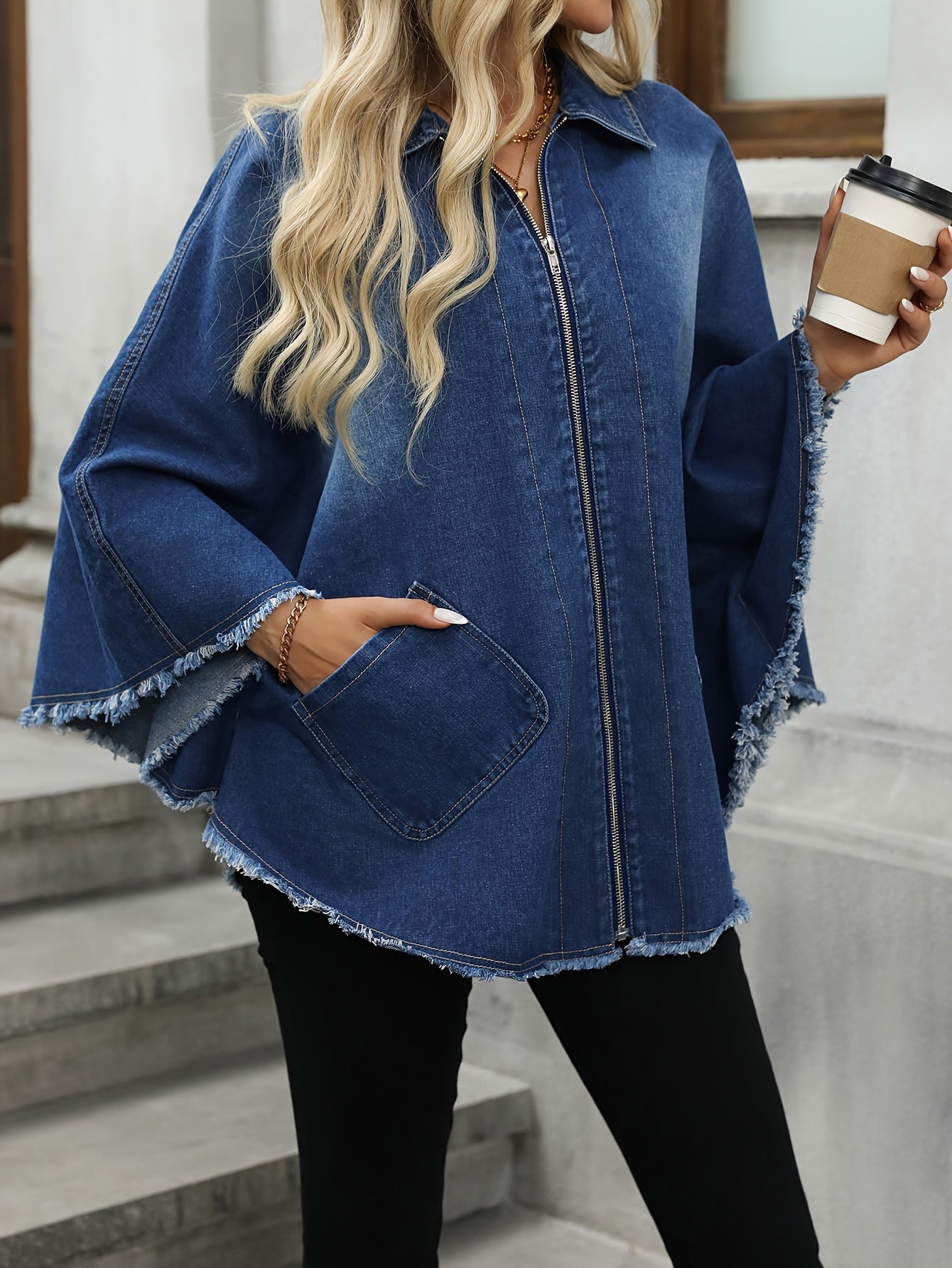 Oversized Denim Jacket - Stijlvolle elegante Jas