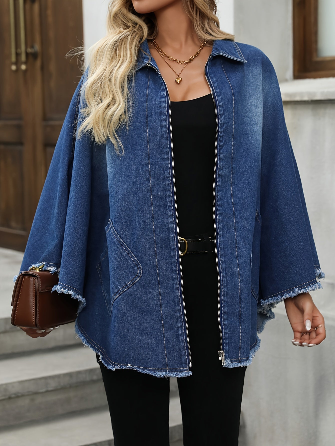 Oversized Denim Jacket - Stijlvolle elegante Jas