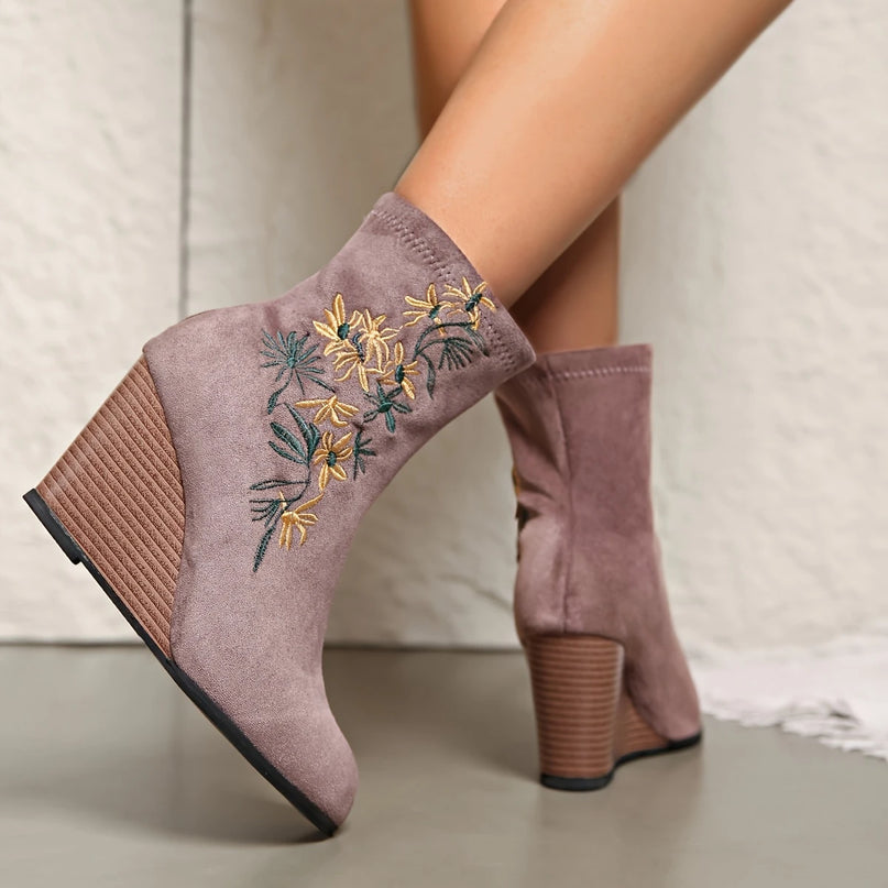 De Viva - Enkelboots met Bloemen